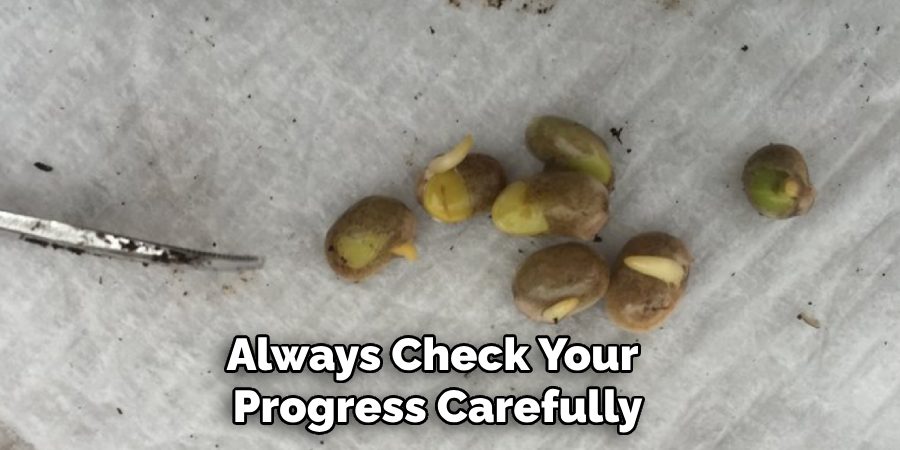 Always Check Your
 Progress Carefully