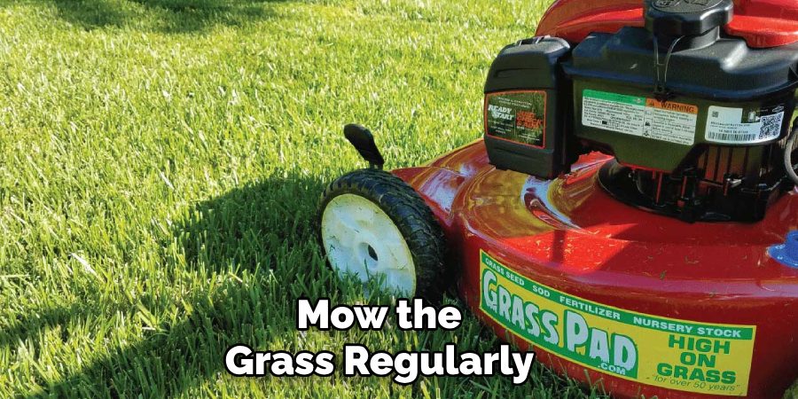 Mow the
Grass Regularly