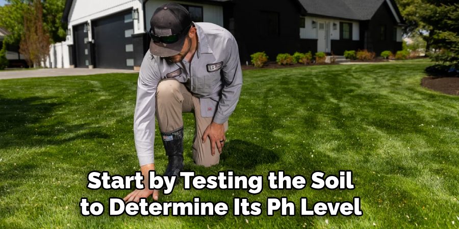 Start by Testing the Soil
to Determine Its Ph Level